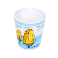 TAKE ME TO CAPRI Faraglioni Hand Painted Soy Candle - Fig Leaves & Ivy 200g