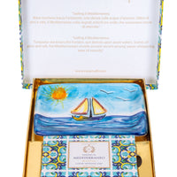 SAILING IL MEDITERRANEO - Hand Painted -Single Gift Set