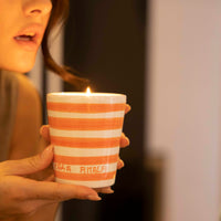 SUMMER IN SORRENTO Hand Painted Soy Candle - Bergamot & Orange Blossom 200g