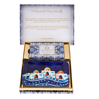 BLUE GROTTO - Hand Painted -Single Gift Set