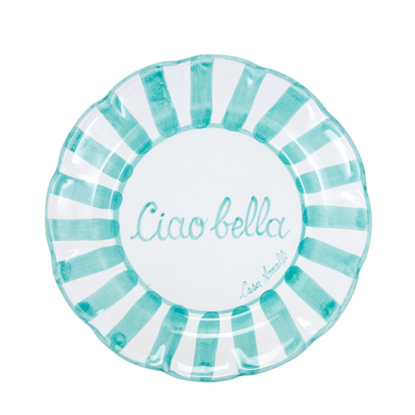 Tavola Felice - Set di 8 piatti Corsivo