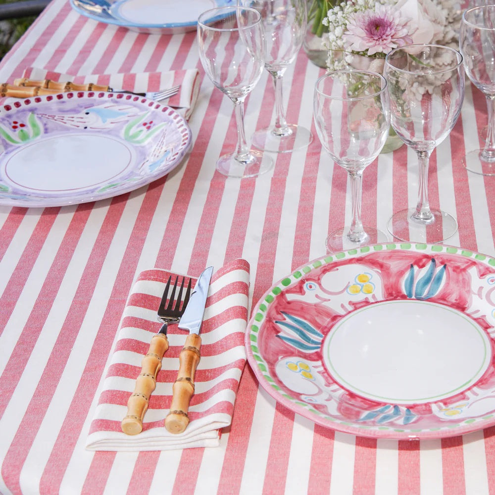 ANIMALETTI DINNER PLATES  26 CM HANDLE PAINTED- Set of 6