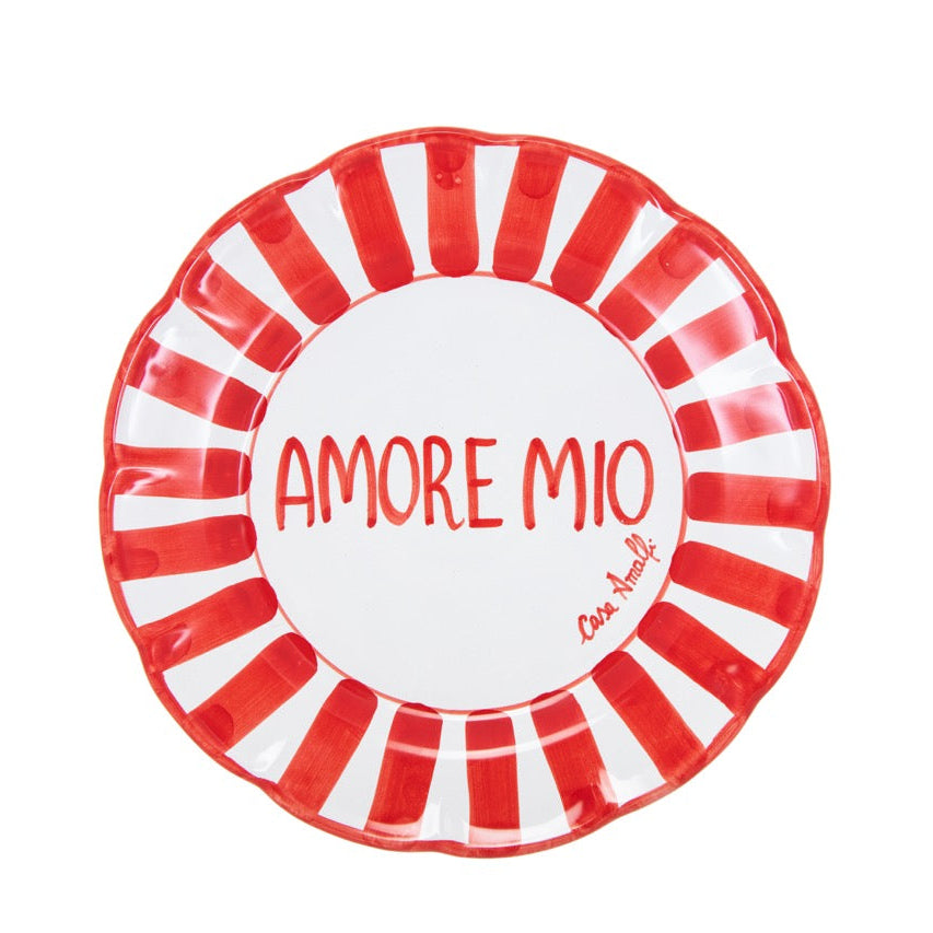 Tavola Felice - Set di 8 piatti Stampatello