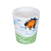 SUMMER IN SORRENTO Hand Painted Casetta Soy Candle - Bergamot & Orange Blossom 200g