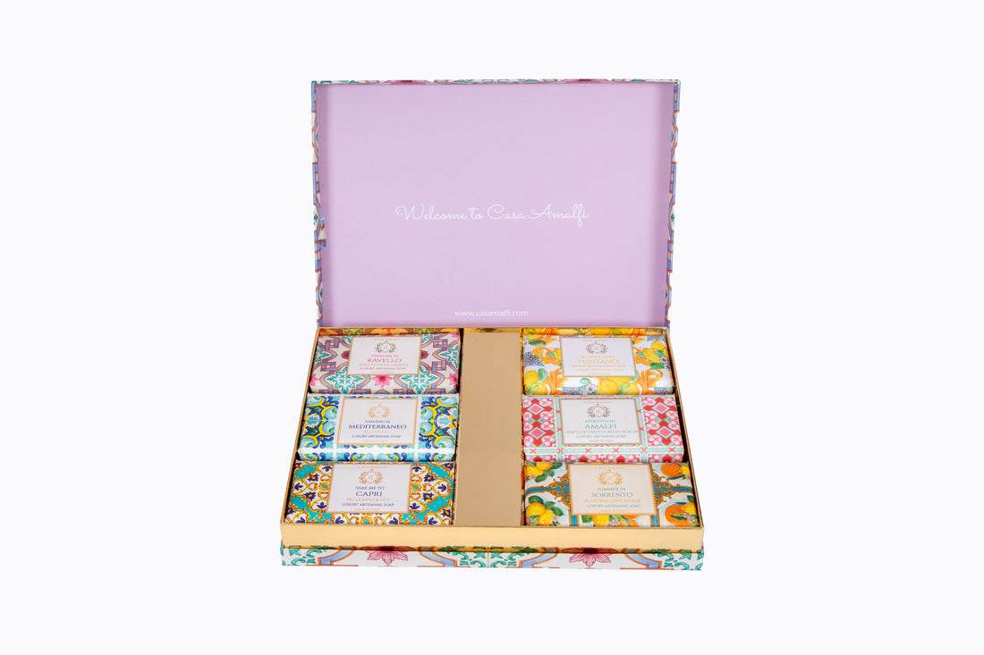 PINK MAIOLICA - Sisal Bag Gift Set