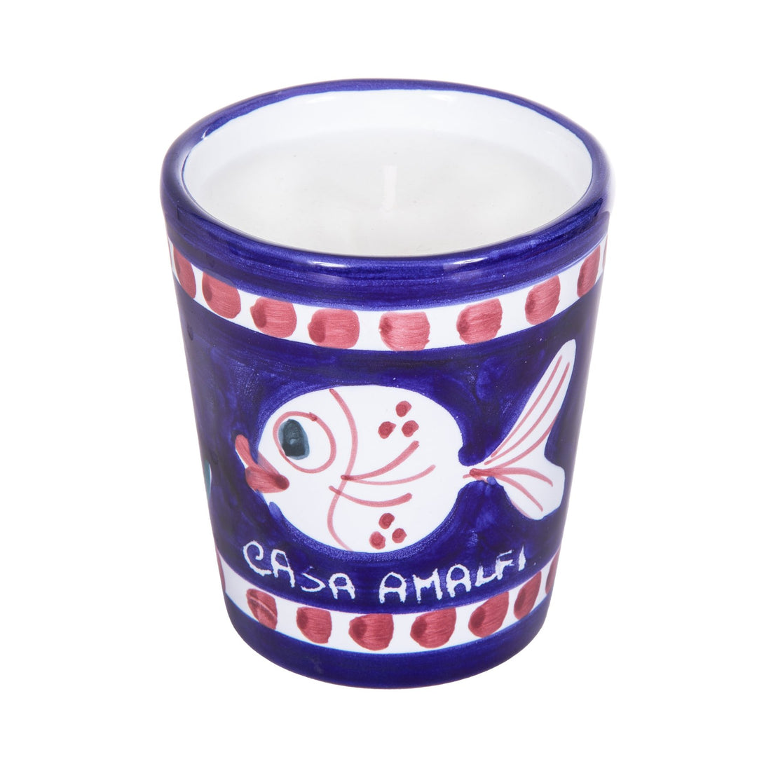 BLUE GROTTO Hand Painted Pesciolino Soy Candle - Aqua Marine & Sea Salt 200g
