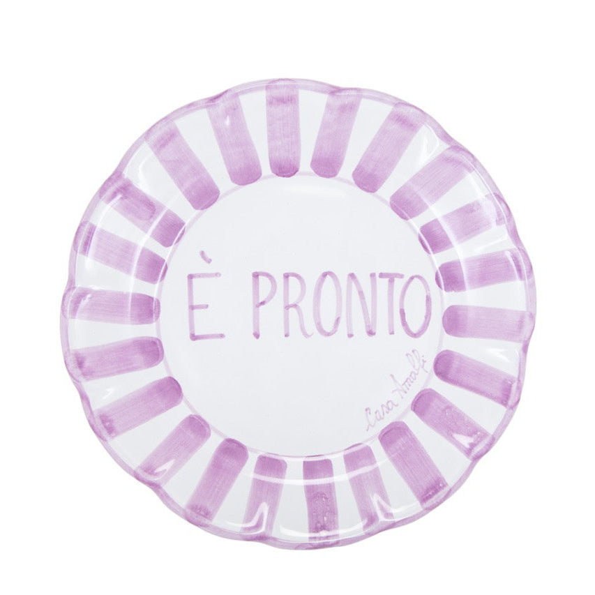 Tavola Felice - Set di 8 piatti Stampatello