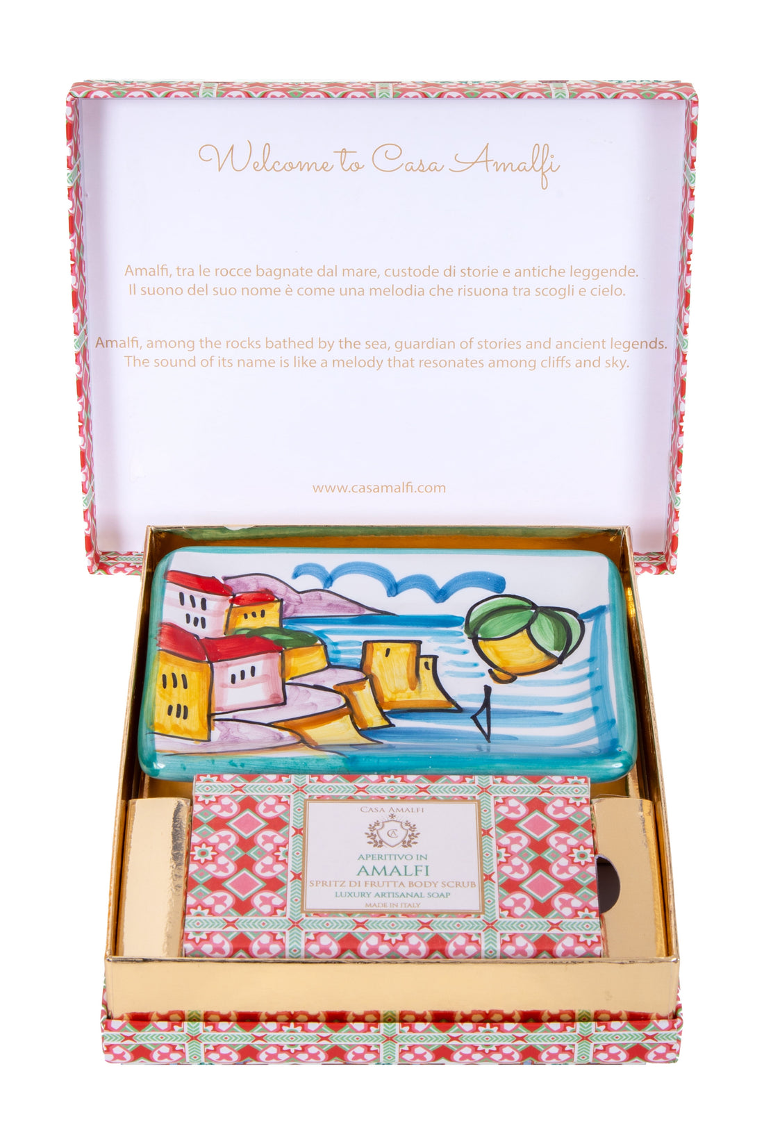 APERITIVO IN AMALFI - Hand Painted -Single Gift Set