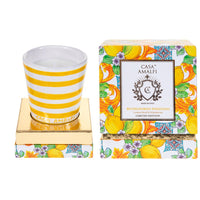BUONGIORNO POSITANO Candela di Soia Dipinta a Mano - Lemon Basil & Mandarin 200gr