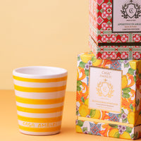 BUONGIORNO POSITANO Candela di Soia Dipinta a Mano - Lemon Basil & Mandarin 200gr