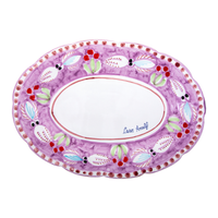 LILAC SEPPIA OVAL SERVING PLATE 30 cm