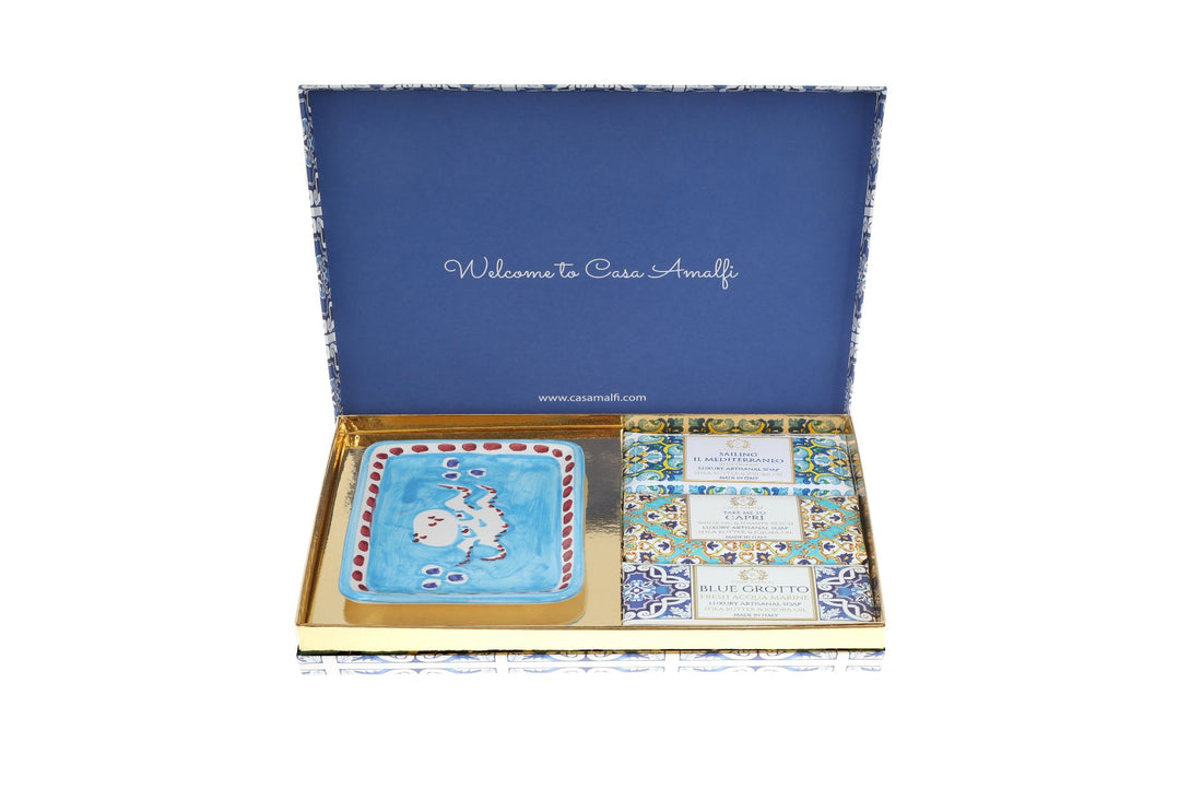 BLUE MAIOLICA - 3 Soap Gift Set