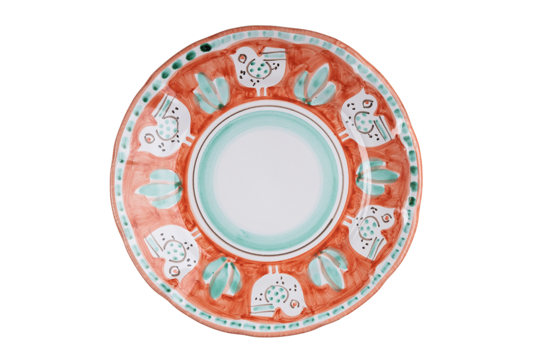 ANIMALETTI DINNER PLATES  26 CM HANDLE PAINTED- Set of 6