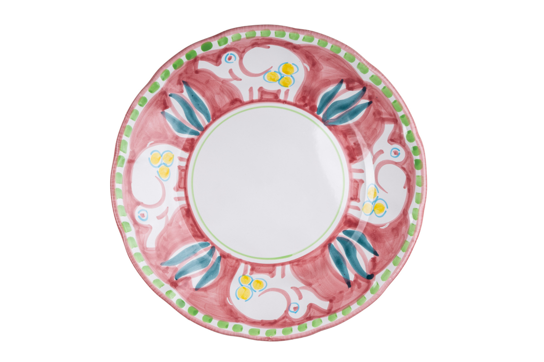 ANIMALETTI DINNER PLATES  26 CM HANDLE PAINTED- Set of 6