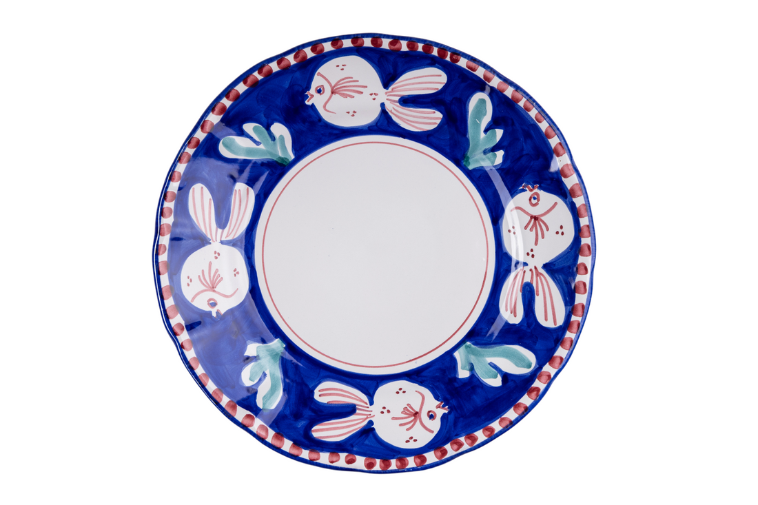 ANIMALETTI DINNER PLATES  26 CM HANDLE PAINTED- Set of 6