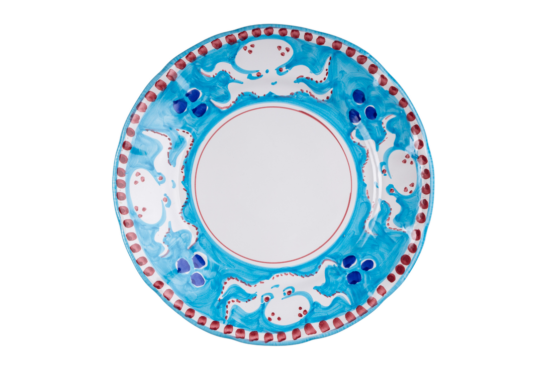 ANIMALETTI DINNER PLATES  26 CM HANDLE PAINTED- Set of 6