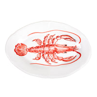 Piatto Ovale Pesce Rosso 32cm