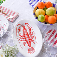 Piatto Ovale Pesce Rosso 32cm