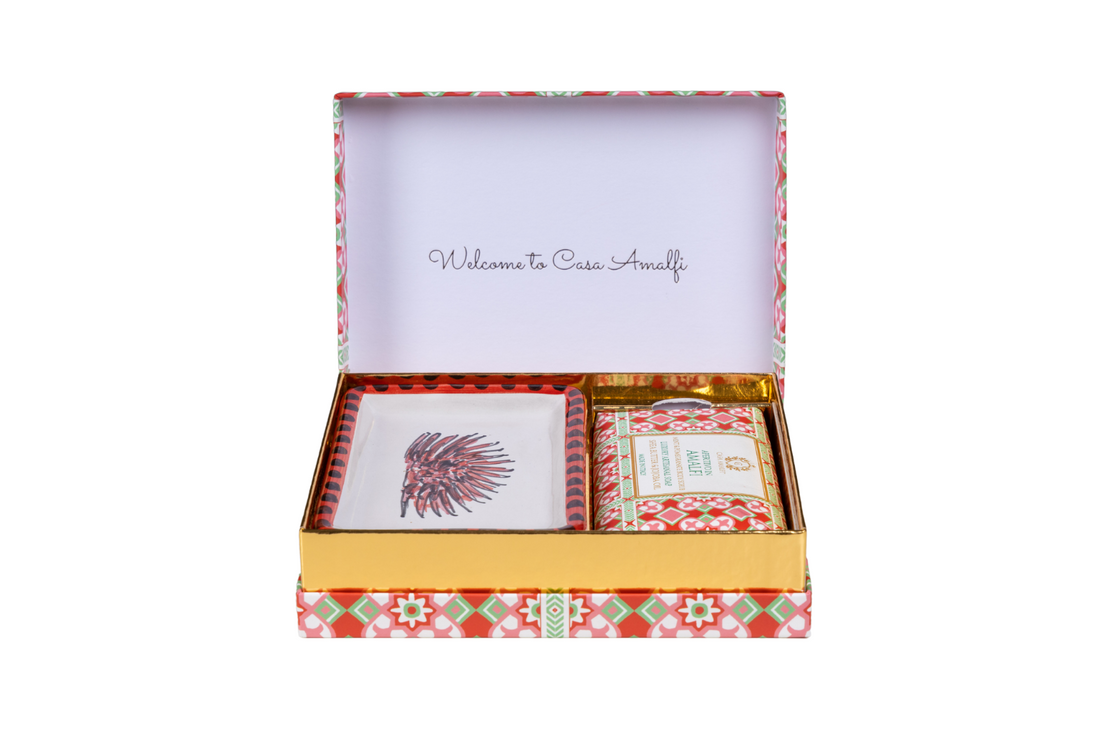 APERITIVO IN AMALFI - Hand Painted -Single Gift Set